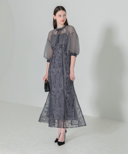 FASHION ファッション leja フロントオープンバックプリーツ