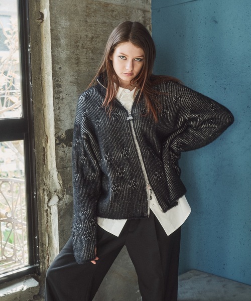 CASPER JOHN | Feather drivers knit/フェザードライバーズニット