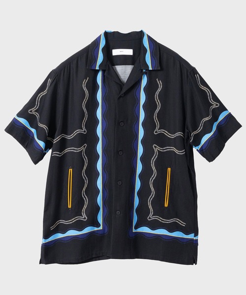 TOGA VIRILIS | Panel print S/S shirt - Buyee, an Online Proxy 