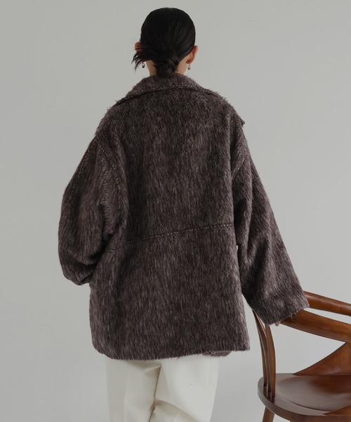 フンフン　hellam シャギースタンダードカラーコート　チャコール フンフン様 専用 hellam シャギースタンダードカラーコート チャコール