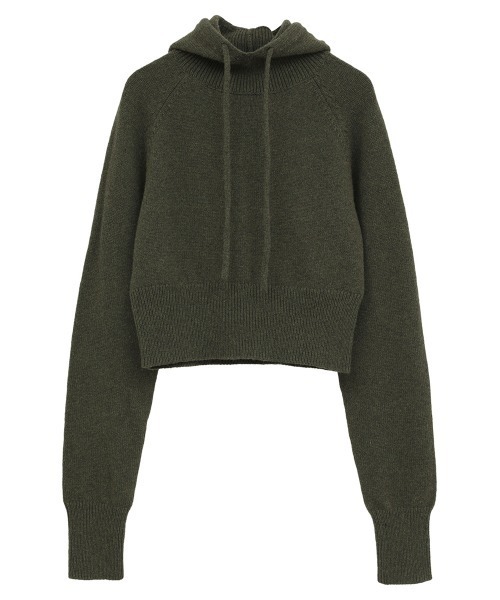 CLANE | 【CLANE/クラネ】SHORT KNIT HOODIE/ショートニットフーディ