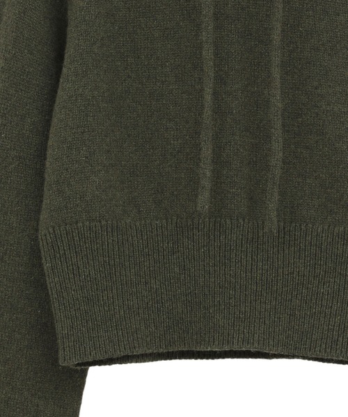 CLANE | 【CLANE/クラネ】SHORT KNIT HOODIE/ショートニットフーディ