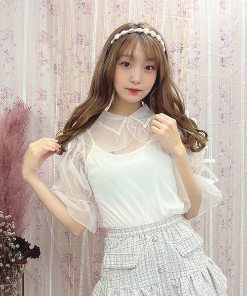 ♡ Swankiss ♡ AD ginghamフードO/P （ブラック） I_am（アイアム）の「gingham flare ops（ワンピース）」 - WEAR