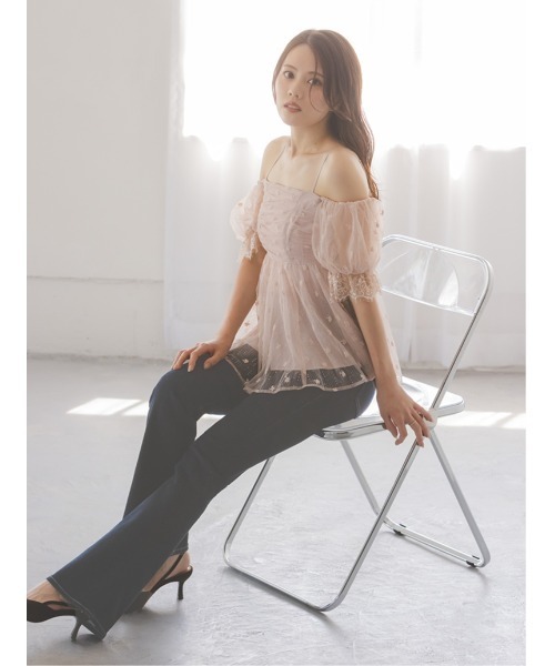 SNIDEL | バリエオフショルレースチュニック - Buyee, an Online Proxy