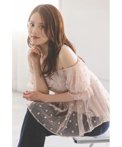 SNIDEL | バリエオフショルレースチュニック - Buyee, an Online Proxy