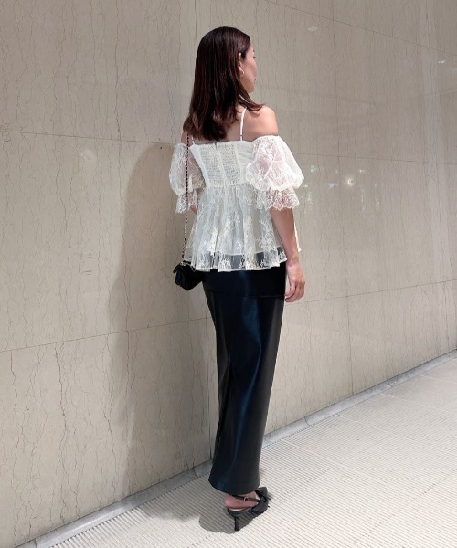 SNIDEL | バリエオフショルレースチュニック - Buyee, an Online Proxy