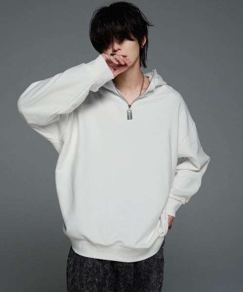 ADRER | dock tag half zip heavy weight parker/ドックタグハーフ