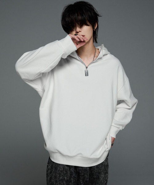 ADRER | dock tag half zip heavy weight parker/ドックタグハーフ