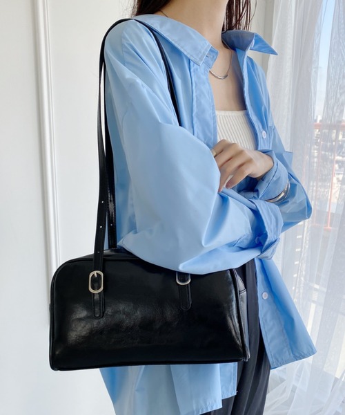 FEKETE 2WAY リボンスエードボストンバッグ FEKETE（フェケテ）の「SUEDE 2WAY RIBBON BOSTON BAG / 2WAY