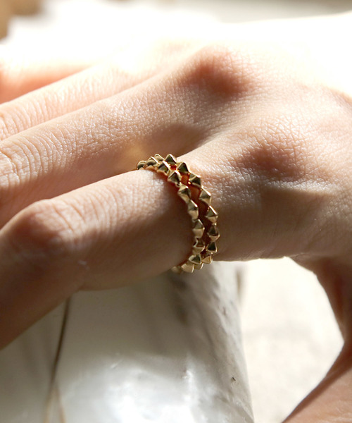YARKA | 【YArKA/ヤーカ】[kasane series] pile up stads ring