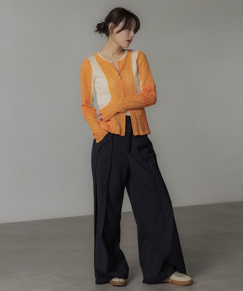 PUBLIC TOKYO コットンレースミックスTOP コットンレースミックスTOP(FREE WHITE): : ウィメンズ｜PUBLIC