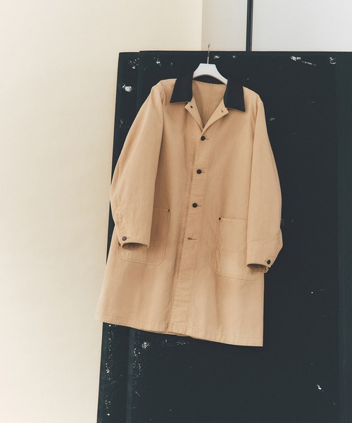 ジャケット・アウター Wool Balmacaan Coat LINEN WOOL TWILL | BALMACAAN COAT – ATON | エイトン