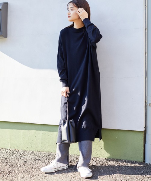 American Holic ボトルネックサイドスリットニットワンピース Buyee An Online Proxy Shopping Service Shop At Zozotown Bot Online