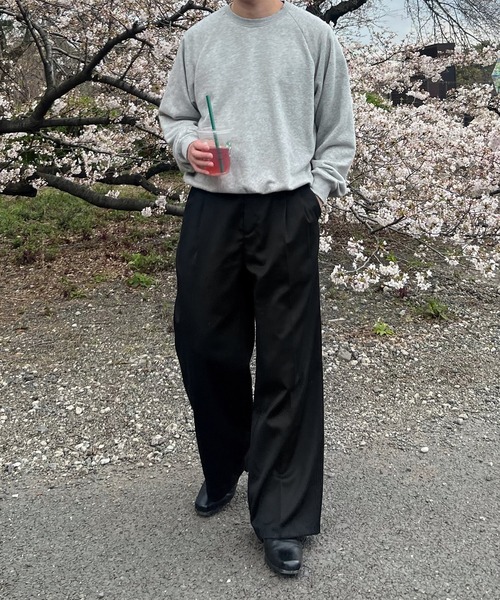 CALLNE 2Tuck Drape Gluca Slacks パンツ ワイド CALLNE】2Tuck Drape Gluca Slacks / 2タックドレープグルカ
