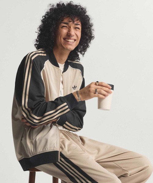 ADIDAS | ルーズ メッシュ トラックトップ / ジャージ / トラック