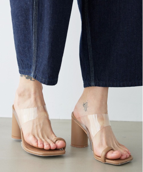 ALEXIA STAM | Clear Strap Toe Ring Sandals /トゥリングクリア 