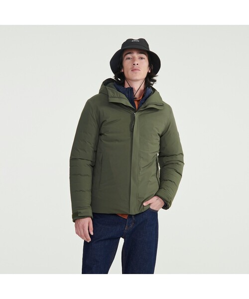 AIGLE 　透湿防水 インサレーション フーデッドジャケット 楽天市場】透湿防水 インサレーションフーデッドジャケット