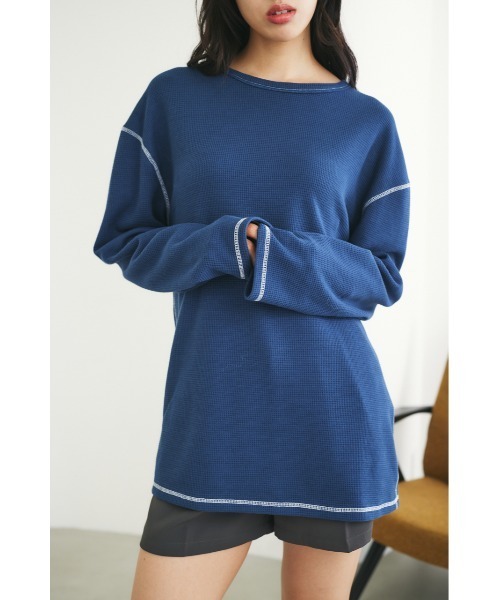 MIEL CRISHUNANT\r
ヴィンテージレザーライクビッグシルエットブルゾン MIEL CRISHUNANT | 2WAYパフスリーブバルーントップス - Buyee