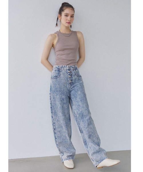 Alexiastam 振り込み Center Tuck Color Pants 