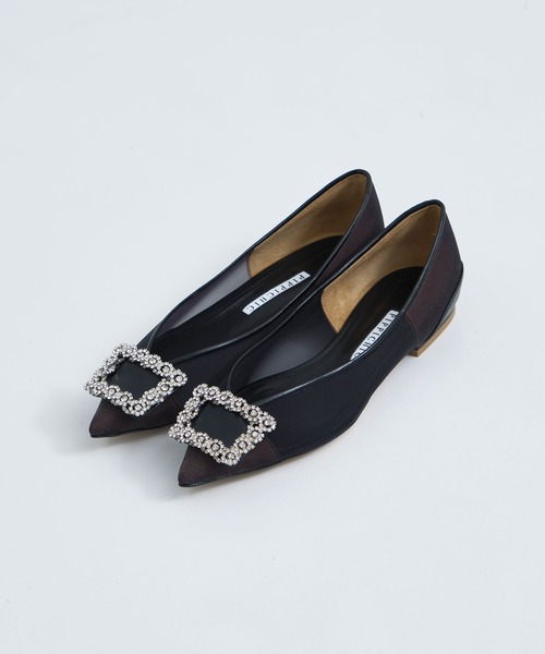 ym★PIPPICHIC★ PIPPICHIC シューズ 「PIPPICHIC」AMBER STUDS フラットシューズ