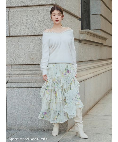 SNIDEL | フリルボウタイブラウス - Buyee, an Online Proxy Shopping