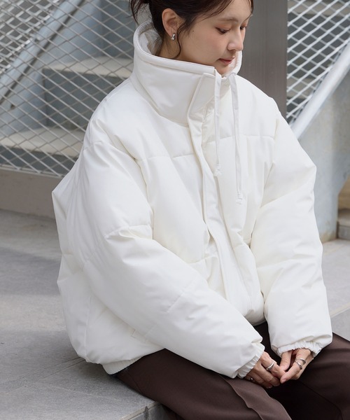 MONO-MART | 【PICSAS】<撥水/防風>オーバーサイズ ハイネック