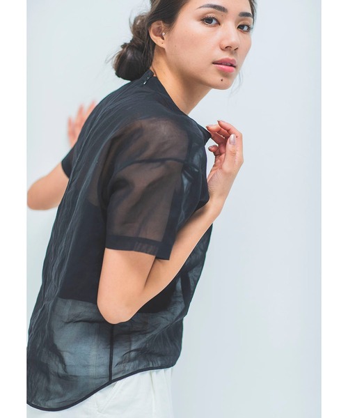 MIKOMORI | 【mikomori × THIRD MAGAZINE】COTTON ORGANDY BLOUSE 