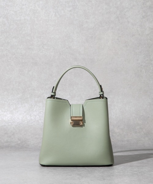 EDIT SHEEN | 【High-Line】スクエアスタッズフラップバッグカラー