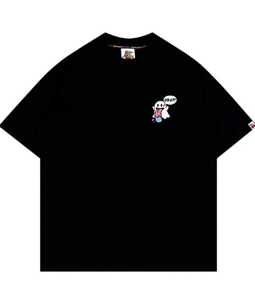 【新品・未使用品】GRAF & WUゴースト 刺繍 トレーナー　Mサイズ 黒 GRAF&WU-12BOO GHOST/グラフアンドウー スウェット（スウェット