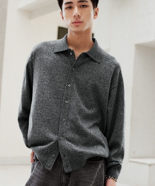 wym lidnm セット　BASIC KNIT SHIRT CARDIGAN WYM LIDNM | T/C BASIC KNIT SHIRT CARDIGAN - Buyee, an Online