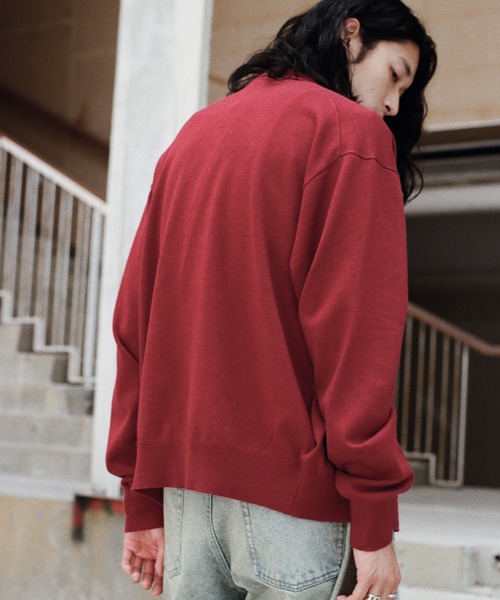 WYM LIDNM | T/C BASIC KNIT SHIRT CARDIGAN - Buyee, an Online Proxy