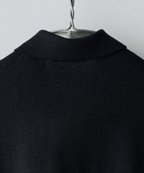 WYM LIDNM | T/C BASIC KNIT SHIRT CARDIGAN - Buyee, an Online Proxy