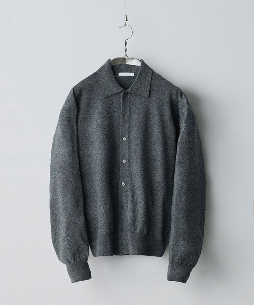 T/C BASIC KNIT SHIRT CARDIGAN チャコール　非売品 WYM LIDNM | T/C BASIC KNIT SHIRT CARDIGAN - Buyee, an Online Proxy