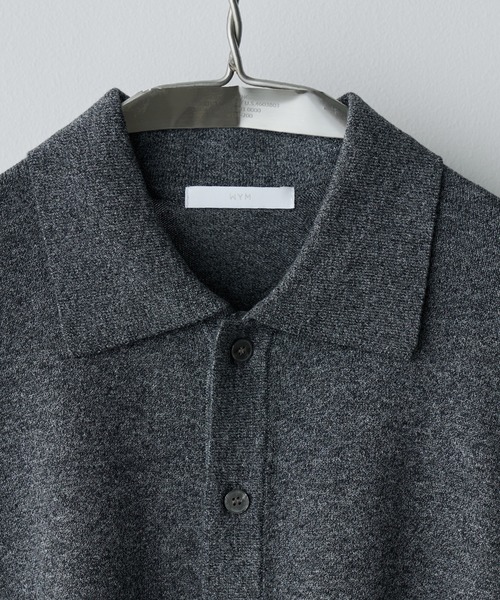 WYM LIDNM | T/C BASIC KNIT SHIRT CARDIGAN - Buyee, an Online