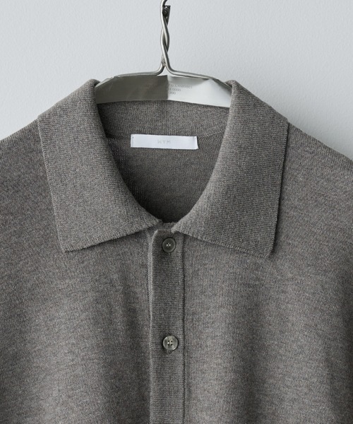 即完売品！ WYM T/C BASIC KNIT SHIRT CARDIGAN T/C BASIC KNIT SHIRT CARDIGAN（シャツ/ブラウス）｜WYM LIDNM