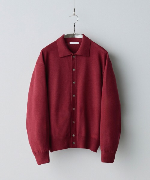 WYM KNIT SHIRT CARDIGAN ニットポロカーディガン WYM LIDNM | T/C BASIC KNIT SHIRT CARDIGAN - Buyee, an Online Proxy