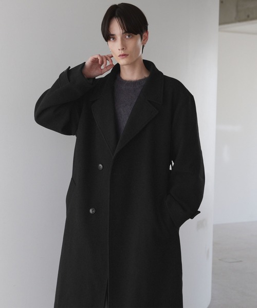 LUENNA | 【LUENNA】Oversized Double-Breasted Chester Coat