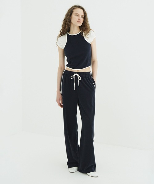 clane クラネ PILE FLARE TANK TOPS ブラウン CLANE - パイル フレア
