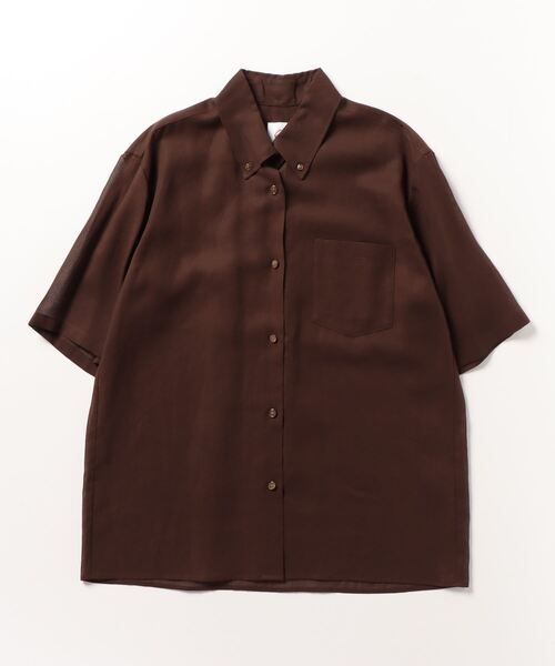 「JOURNAL STANDARD」 半袖ブラウス FREE ブラウン レディース JOURNAL STANDARD relume 「JOURNAL relume」 半袖ブラウス FREE