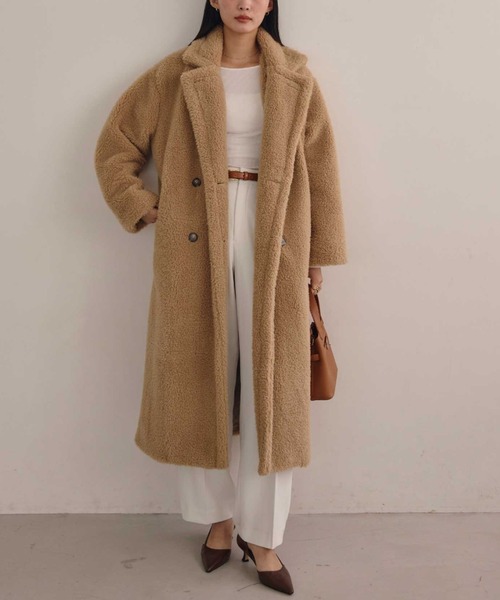 ACYM | テディボアロングコート - Buyee, an Online Proxy Shopping
