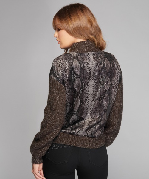 snake print sweater