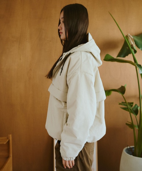 BROKEN BASE | パデッドナイロンテックアノラック - Buyee, an Online