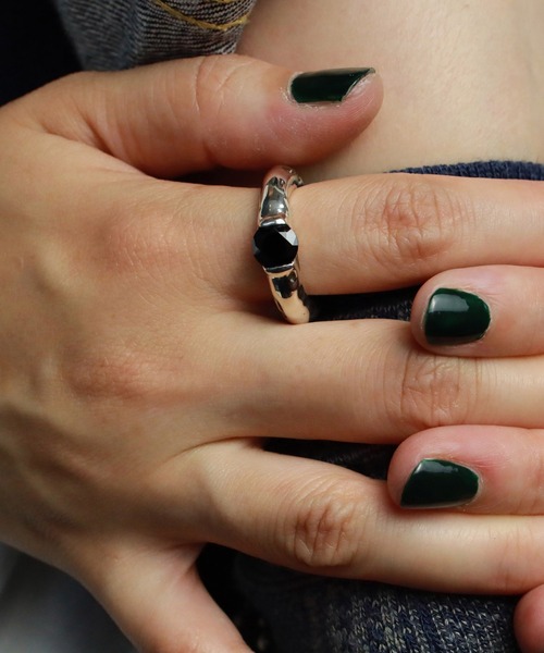 E.M. | SILVER925ブラックジルコニアリング/メンズ/レディース - Buyee