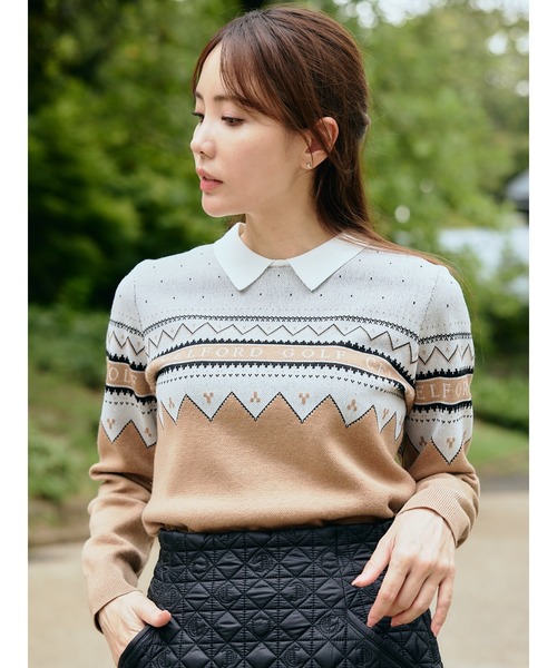 CELFORD GOLFニットファーバケットハット（CELFORD GOLF