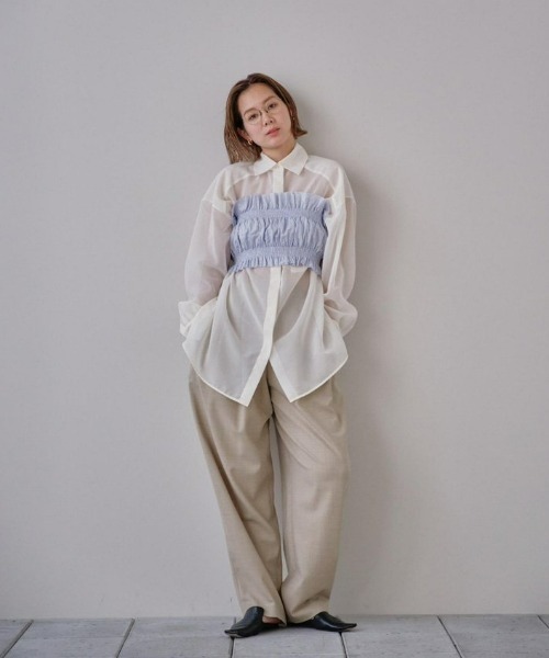 【美品】TODAYFUL organza overshirt ホワイト TODAYFUL | organza overshirt - Buyee, an Online Proxy