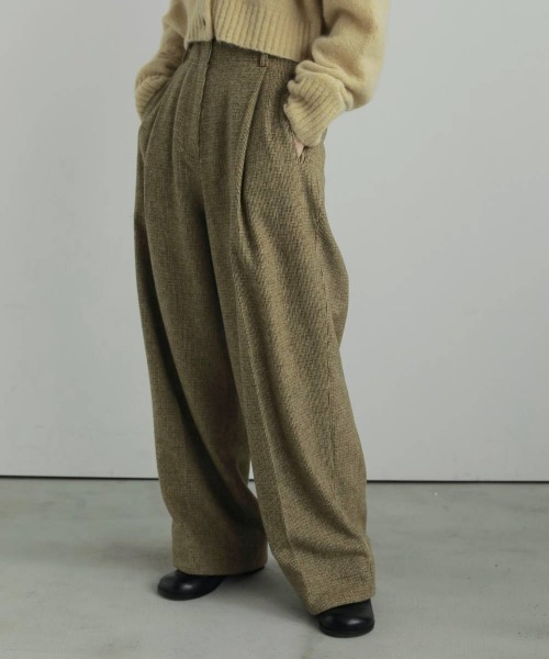 anuke【未使用に近い】Check Tuck Pants ANUKE | Check Tuck Pants - Buyee, an Online Proxy Shopping Service