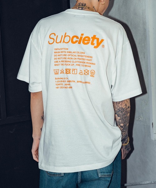 SUBCIETY | LABEL TEE - Buyee, an Online Proxy Shopping Service