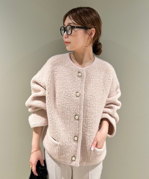 Mila owen新品ニットカーディガン 新品タグ付 Mila Owen ミックス