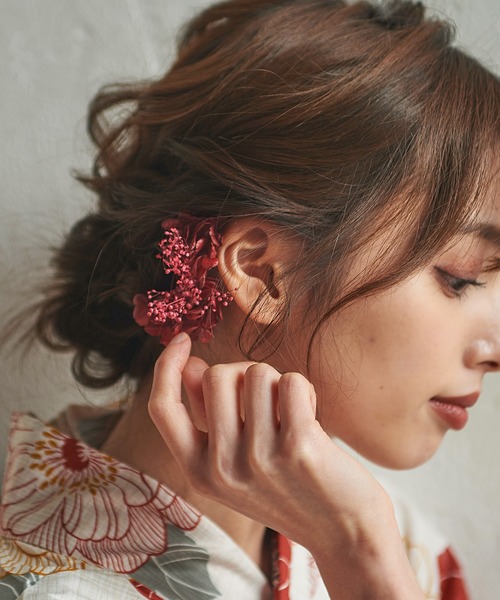 DITA | ドライフラワー 髪飾り4本セット 浴衣や普段使いにも♪【K
