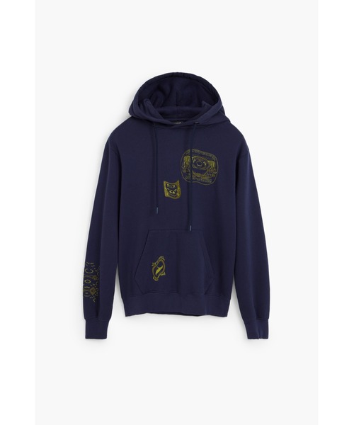 DESIGUAL | ポストカードプリントパーカー ピンク - Buyee, an Online